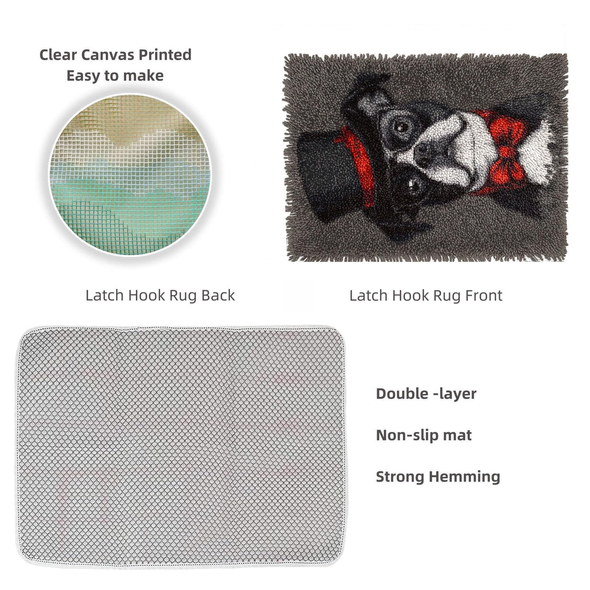 Latch Hook Rug Kit 52x38cm R739591