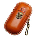 Hard Shell Leather Eyeglass Case F6345