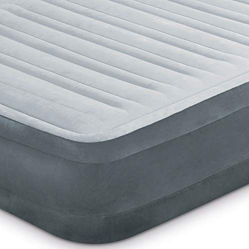 Queen Grey Airbed with Electric Pump B87361