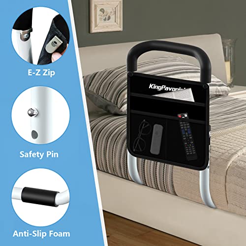Bed Side Assist Handle Bar Safety Rail with Storage Bag and Fixing Strap S57314