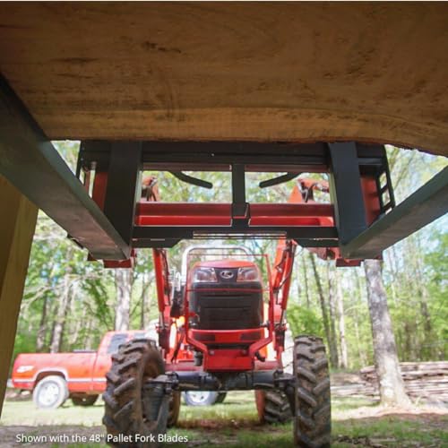 45" Skid Steer Pallet Fork Frame Attachment, 36" Fork Blades, 4,000 LB V304