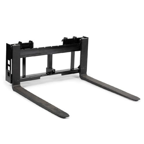 45" Skid Steer Pallet Fork Frame Attachment, 36" Fork Blades, 4,000 LB V304