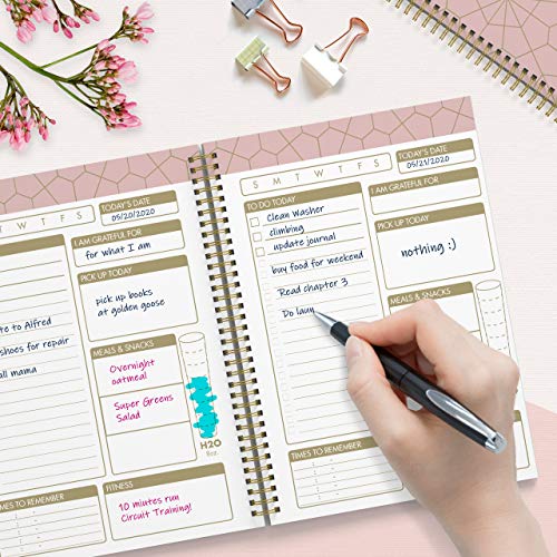 Blue Gold Geometrics Undated To Do List Notebook H63640