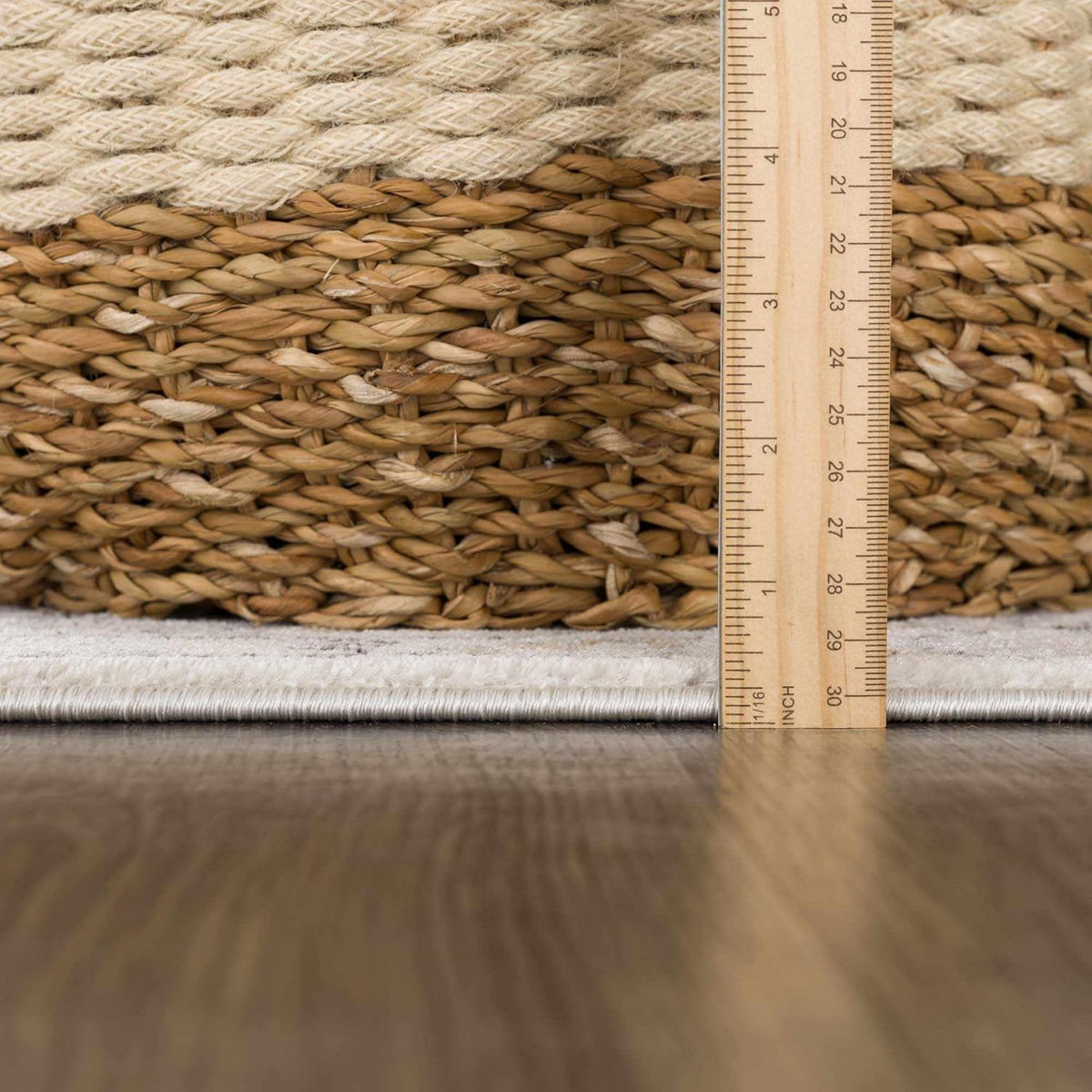 Beige Gray Brown Cream 6'7" x 9' Area Rug Z4861