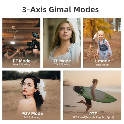 5K Handheld Camera with 3-Axis Gimbal Stabilizer R5985