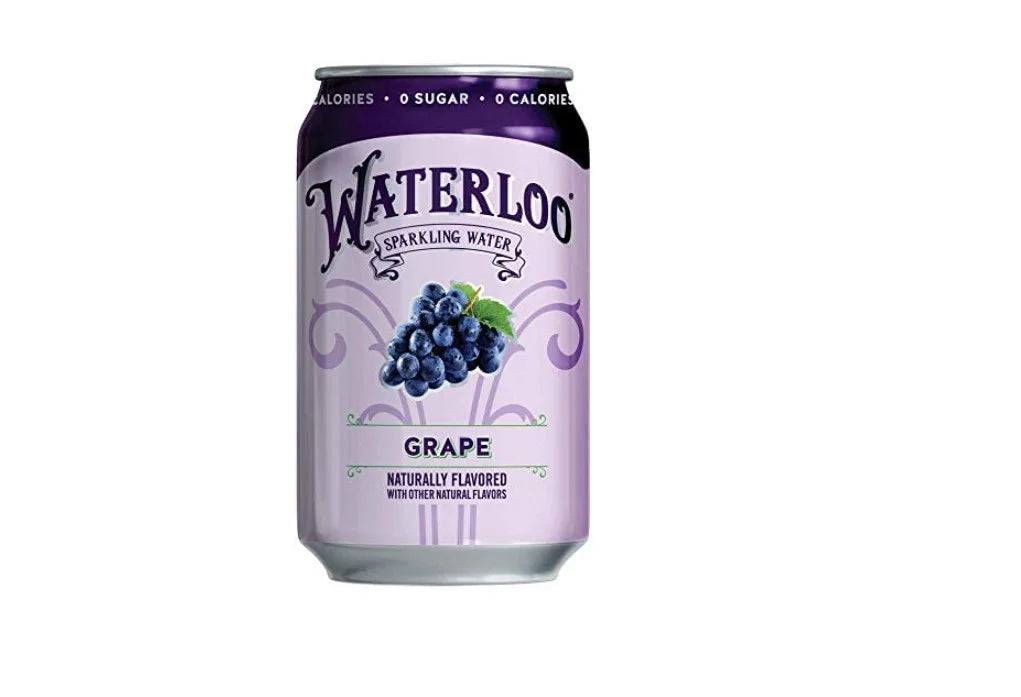 Waterloo Sparkling Water Flavor Grape, 12 Ounce - Pack Of 24 T916