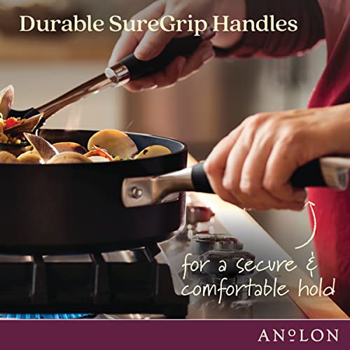 2 Quart Hard Anodized Nonstick Saucepan with Lid X343036
