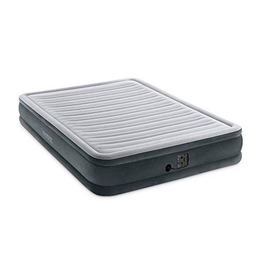 Queen Grey Airbed with Electric Pump B87361