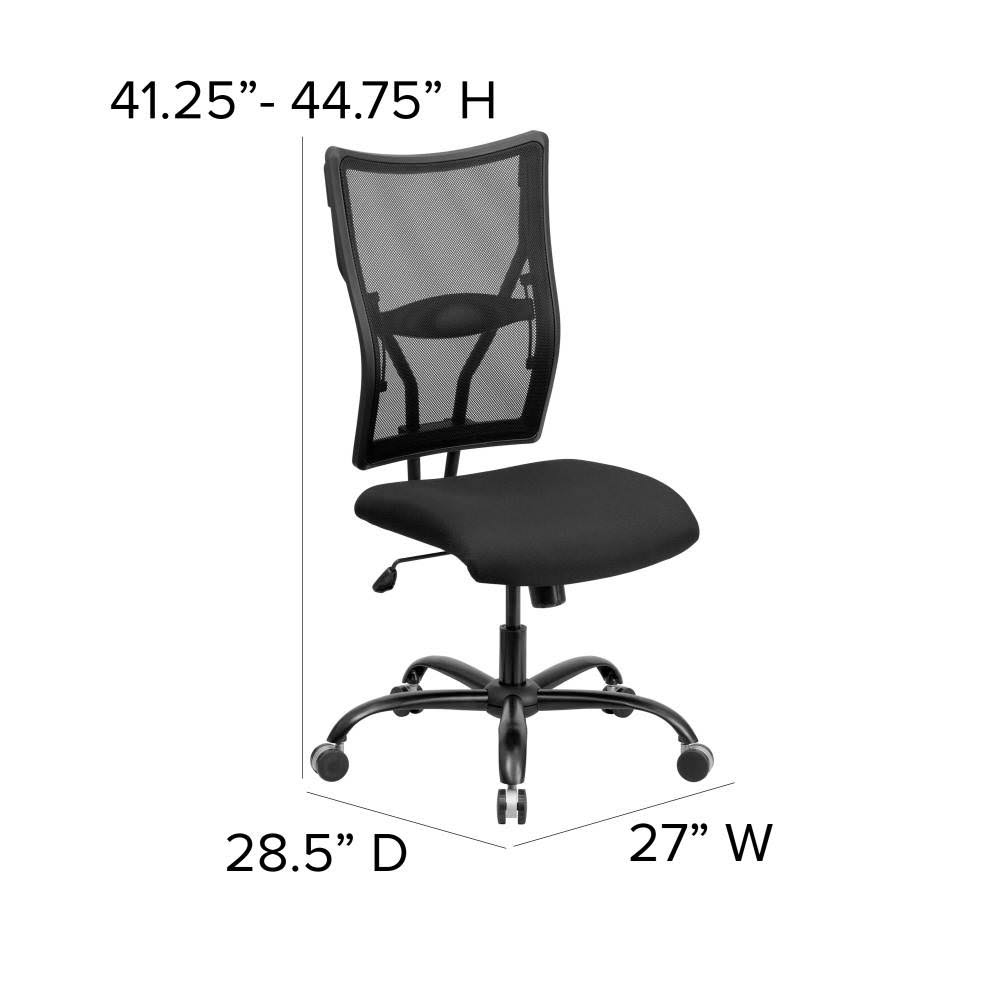 Big & Tall Black Mesh Executive Swivel Office Chair Z78318
