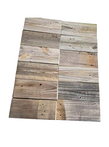 Rustic Weathered Reclaimed Wood Planks (6 planks - 24" long) H651