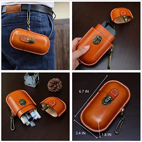 Hard Shell Leather Eyeglass Case F6345