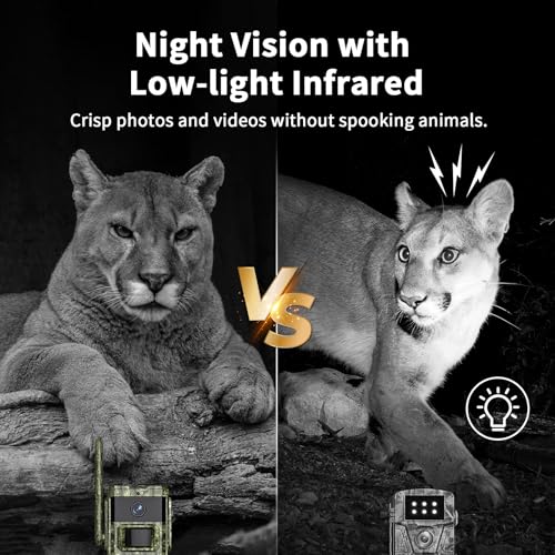 Cellular Trail Camera with Night Vision Motion Activated Waterproof IP66 M467