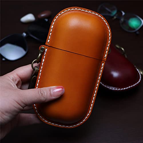 Hard Shell Leather Eyeglass Case F6345