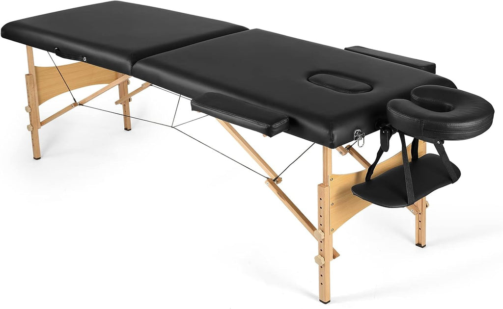 Black Adjustable Massage Table with Carrying Bag C59159