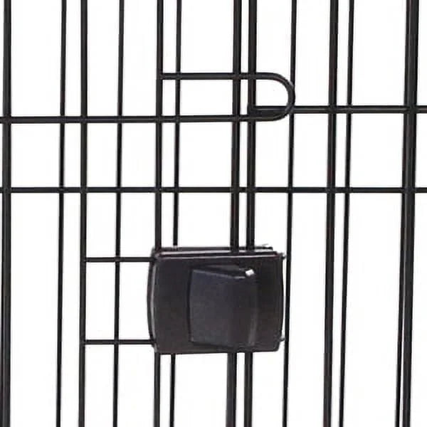 Black Dog Crate Furniture with Dog Mat G44731