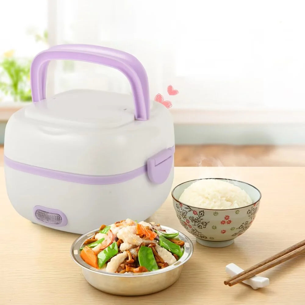 Portable Electric Lunch Box Food Heater 1L Stainless Steel X6731