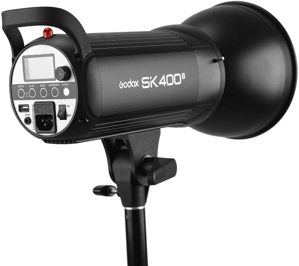 2 Pack 800Ws Photo Speedlite Studio Flash Strobe Monolight Bowens Mount Kit with Softbox, Light Stand, Barn Door Kit, Reflector A793551