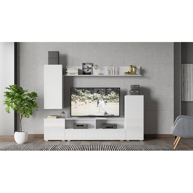 White Entertainment Center O69366