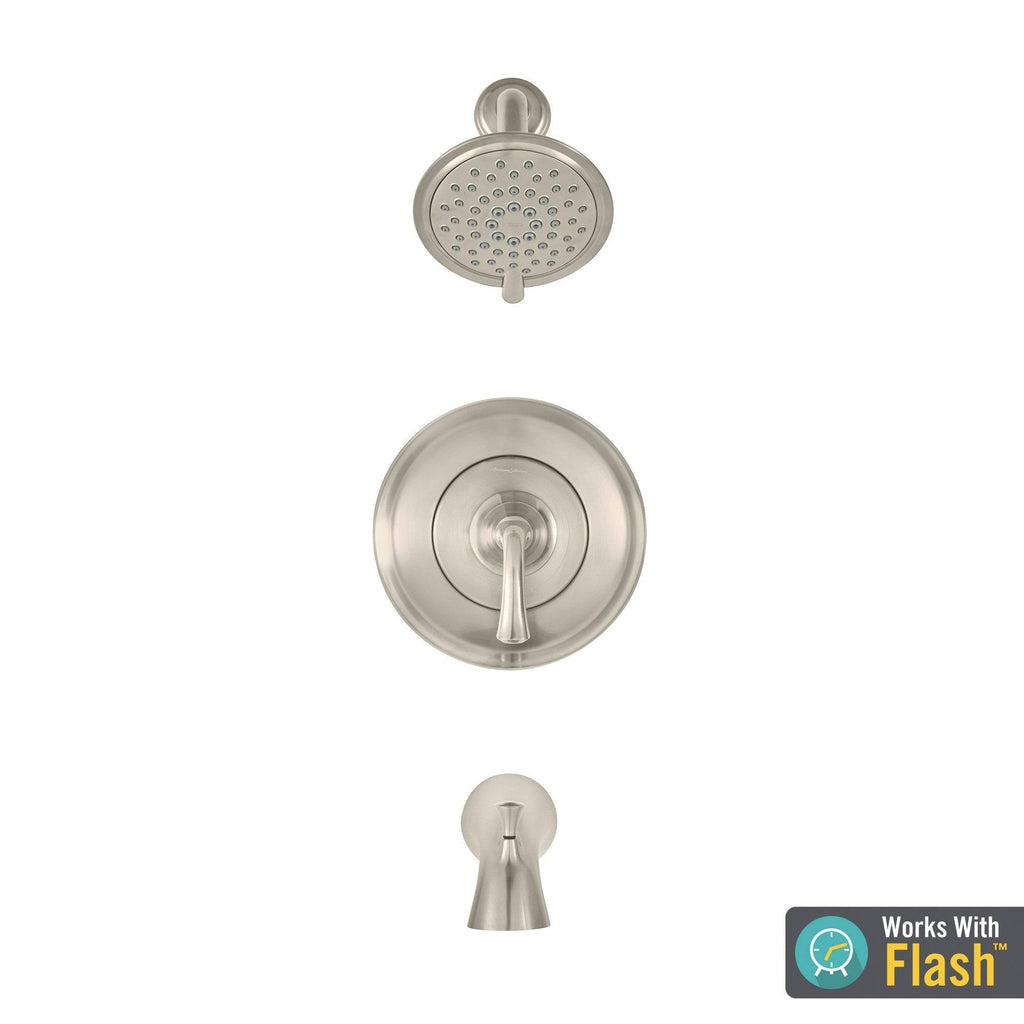 Brushed Nickel Tub and Shower Trim Package G96577
