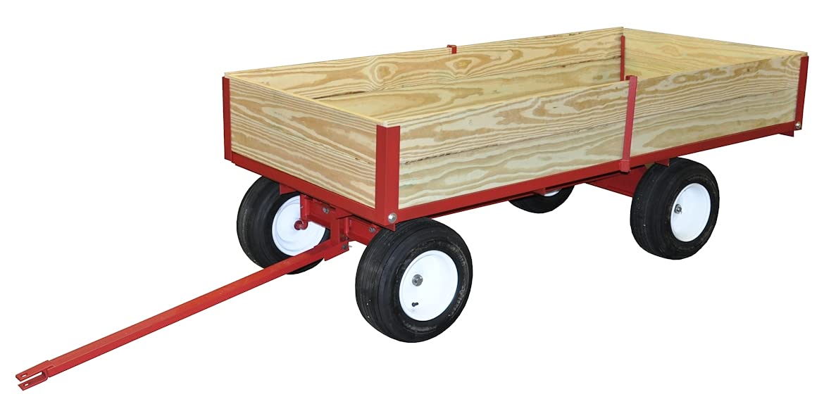 Lawn and Garden Wagon 1 Ton Capacity with Hand-Operated Hydraulic Dump O6838