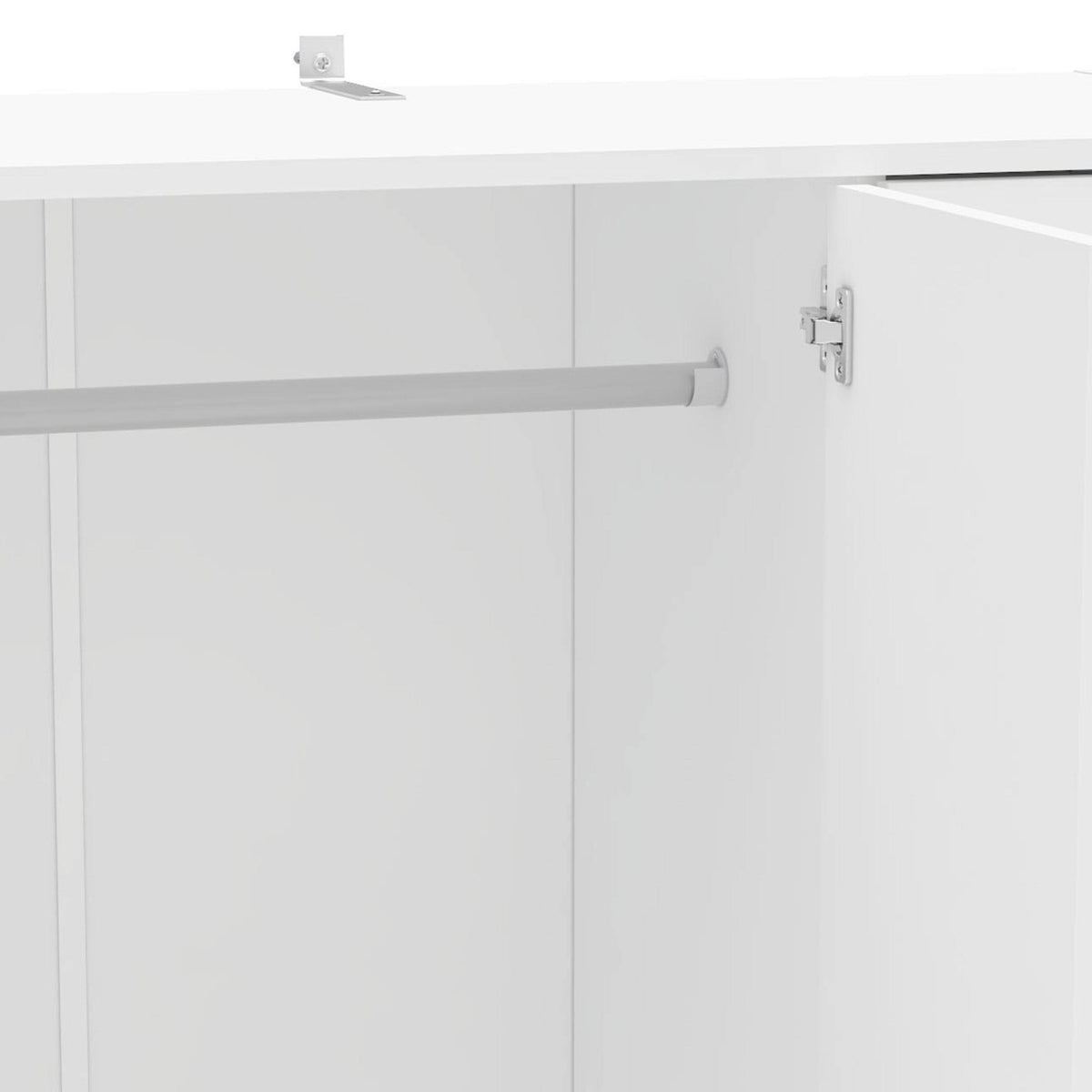 White 3-Door Wardrobe Y64509
