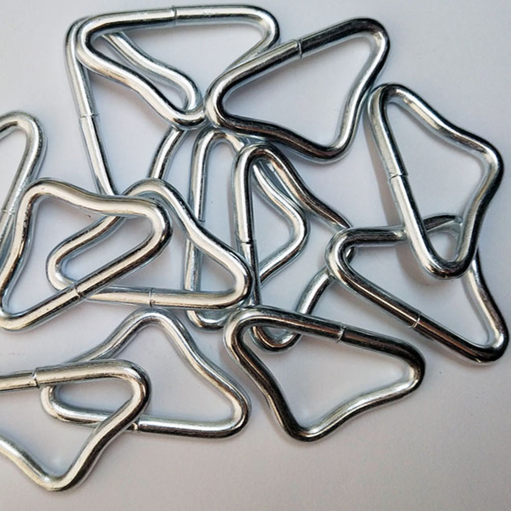 20pcs Trampoline Jumping Bed Bungee Mesh Cloth Buckle Triangle Ring Parts L864