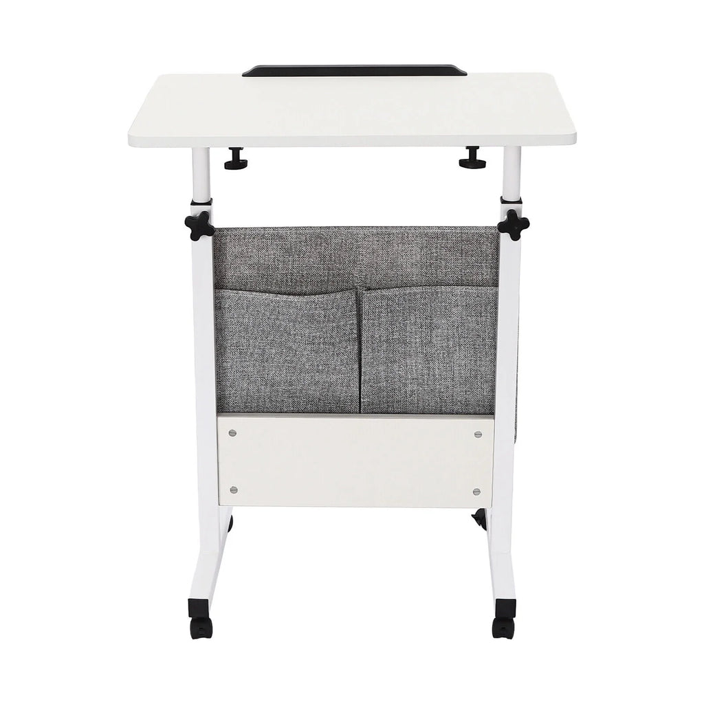 Adjustable Rolling Laptop Desk with Storage Q254