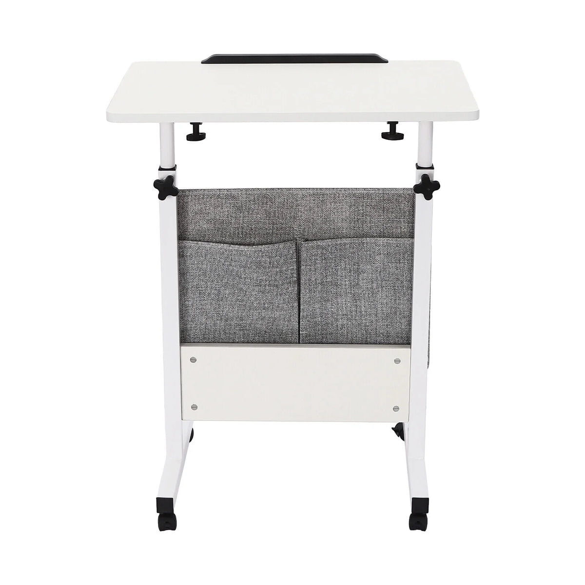 Adjustable Rolling Laptop Desk with Storage Q254