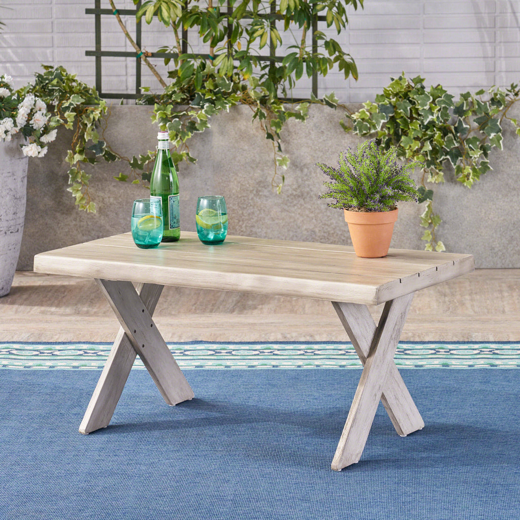 Teak Acacia Wood Coffee Table X739777