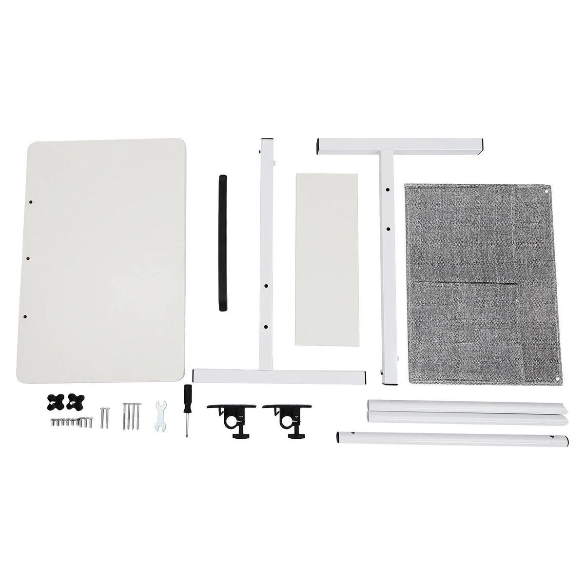 Adjustable Rolling Laptop Desk with Storage Q254
