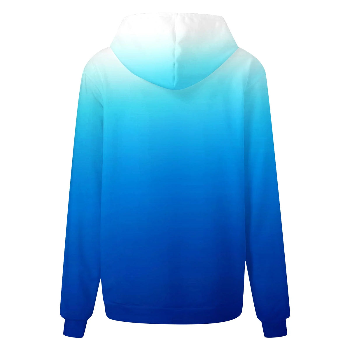 Casual Gradient Printing Long Sleeve Oversize Hooded Pullover Tops L726550