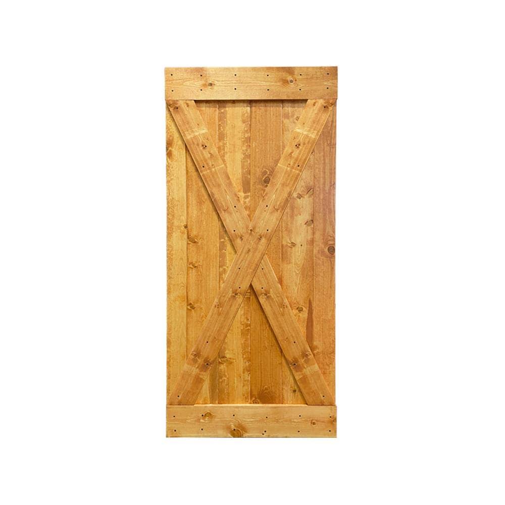 Solid Knotty Pine Wood Interior Sliding Barn Door Slab Z5466