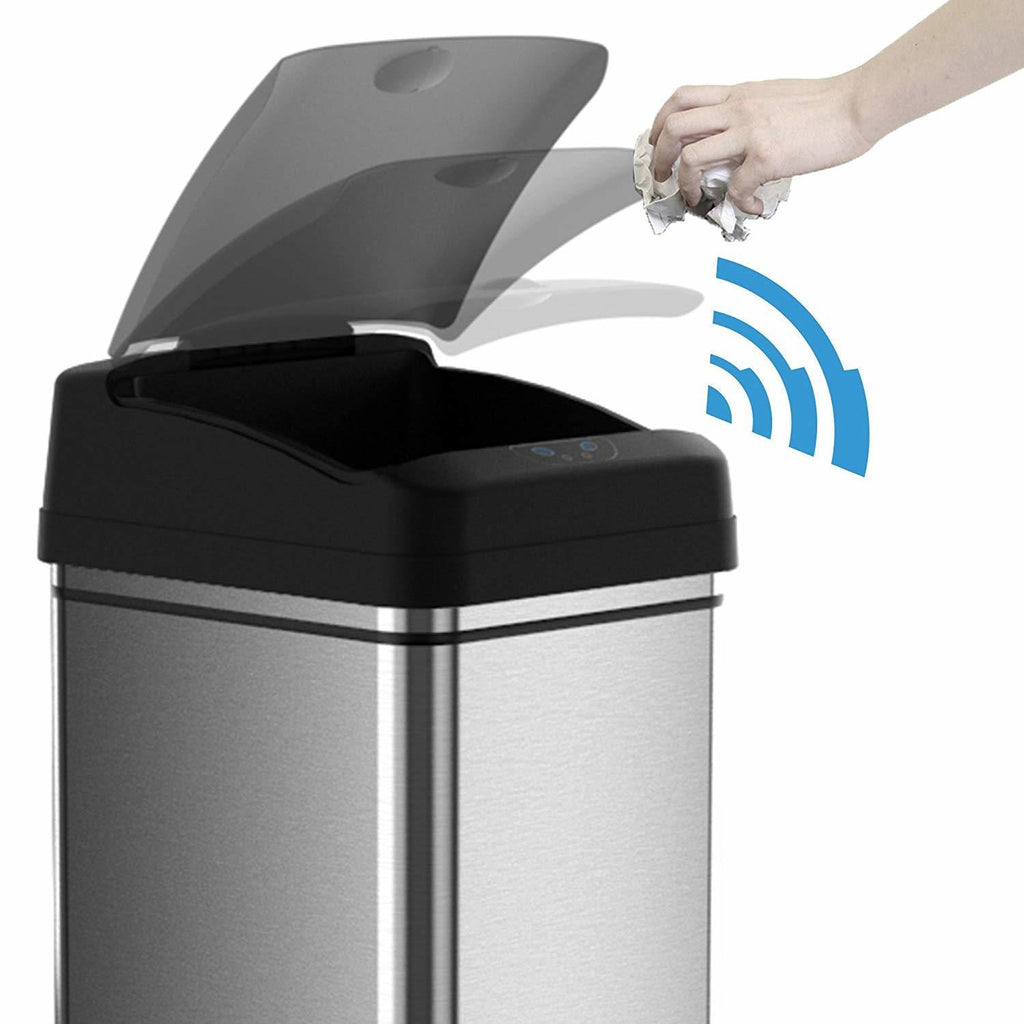 13 Gallon Automatic Sensor Kitchen Trash Can U433136