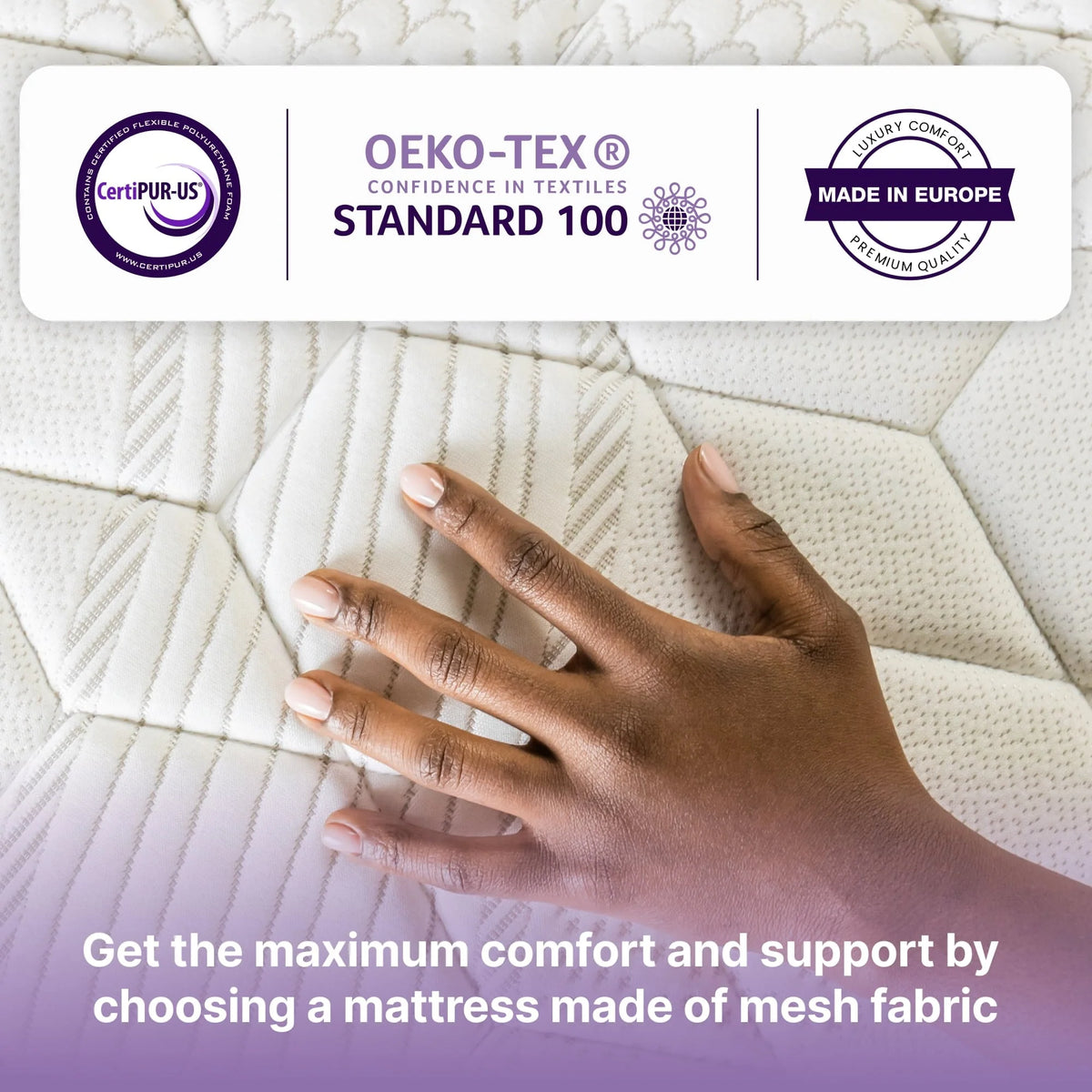 Queen Size Hybrid Memory Foam Pocket Spring Mattress N5656