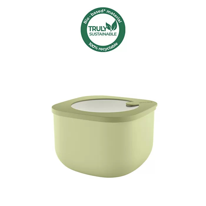 Airtight Fridge Freezer Microwave Containers Avocado Green 1550cc W3237
