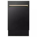 18 in. 8-Cycle Tall Tub Dishwasher with 3rd Rack in Black Stainless Steel B66517