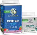 Berry Flavored Vegan Protein Powder and Unflavored Creatine Monohydrate Powder Q97723