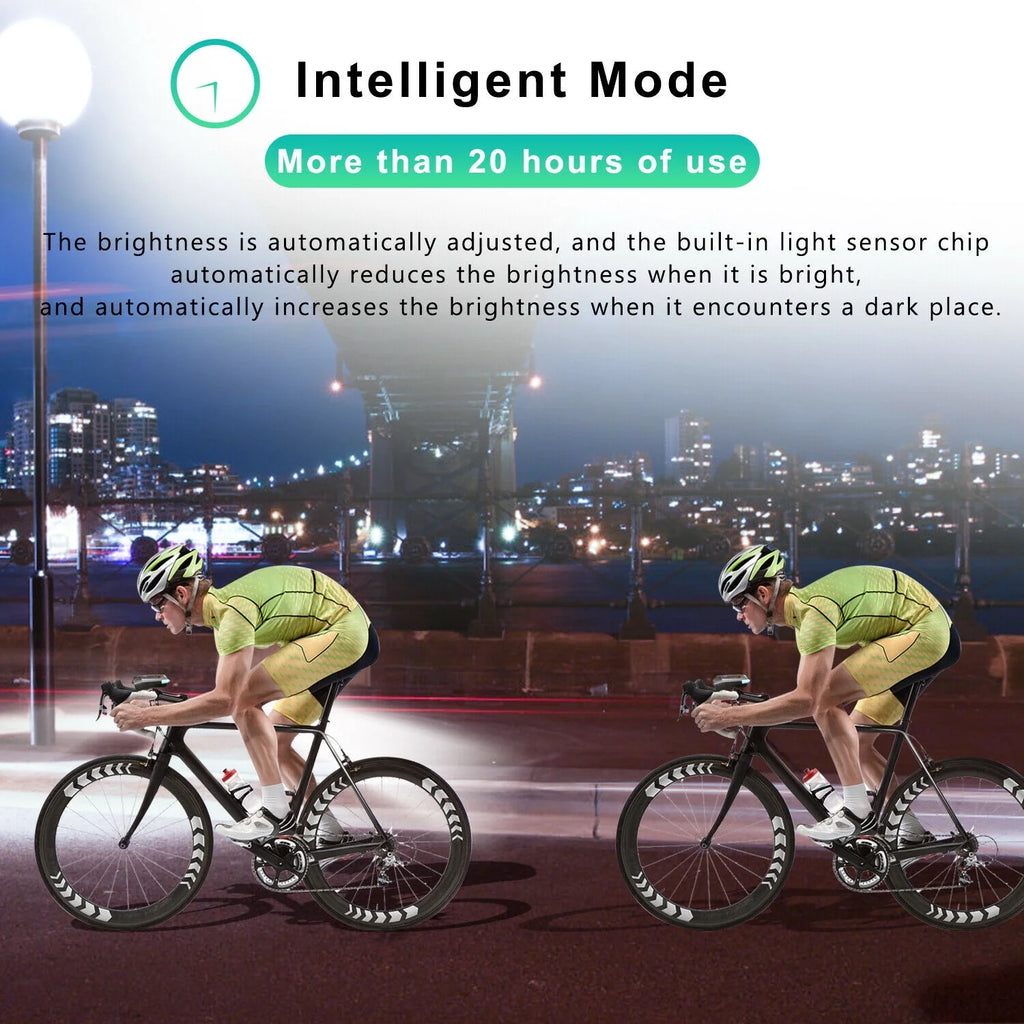 Black+Green Bicycle Front Lamp F4139