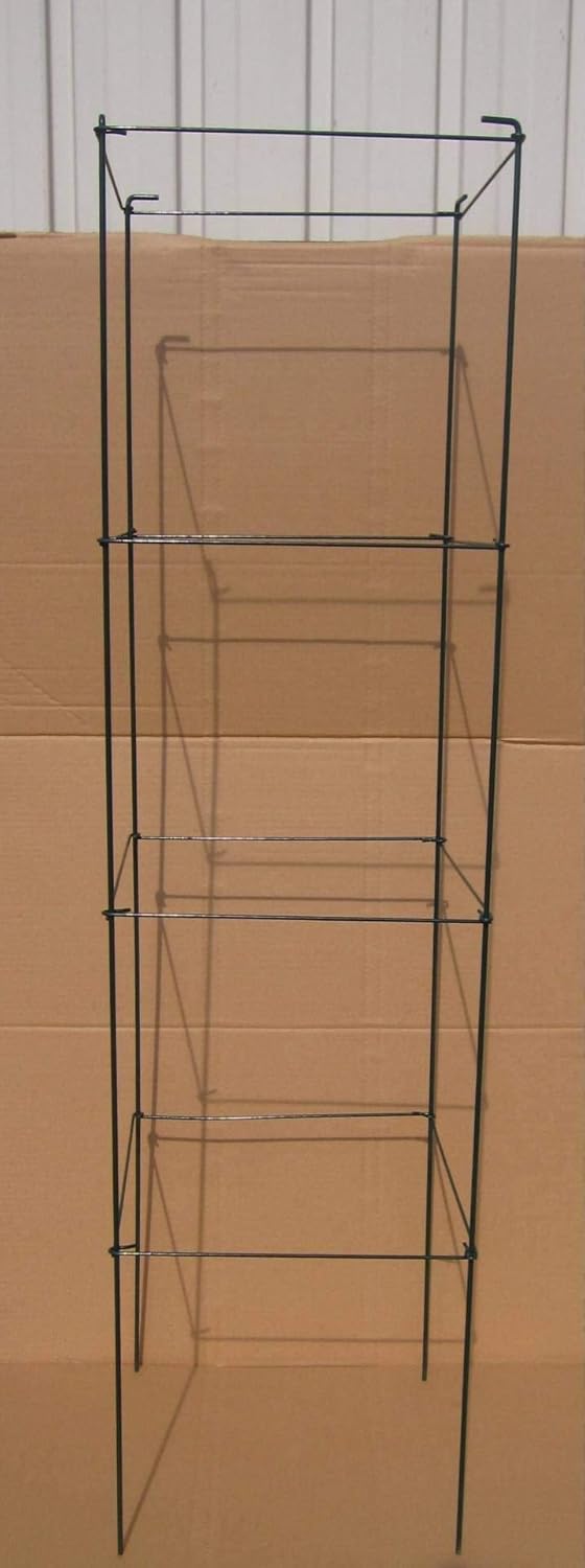 Green Square Folding Tomato Cage Plant Support Tower 12 inch by 46 inch, Pack of 5 Sets Y700174