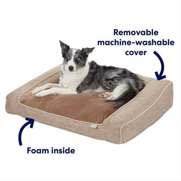 Orthopedic Bolster Dog Bed with Removable Cover L121961