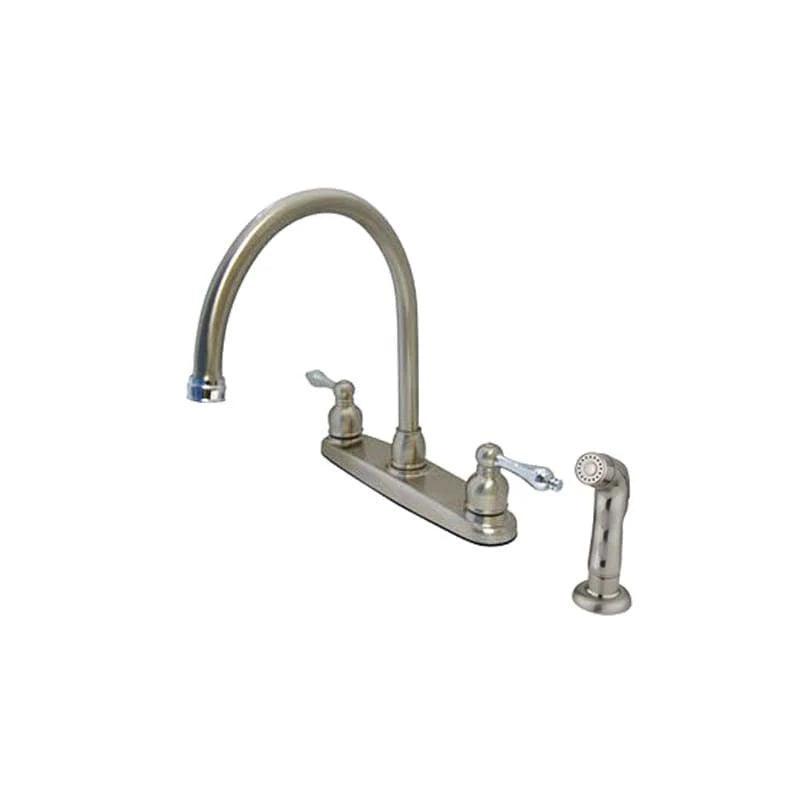 Brushed Nickel/Polished Chrome Centerset Kitchen Faucet F889