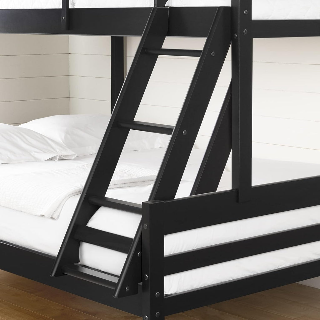 Matte Black Twin on Full Bunk Bed K103
