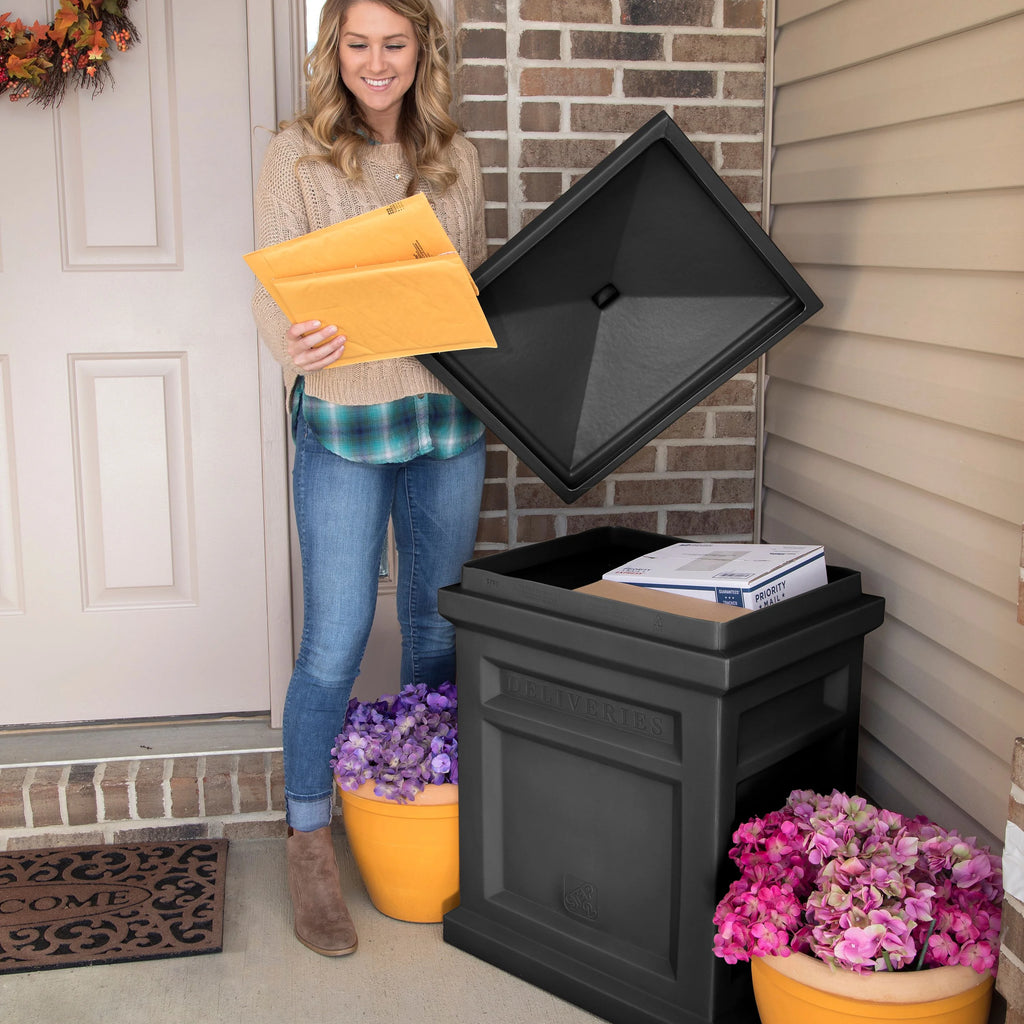Black Parcel Delivery Box F5154