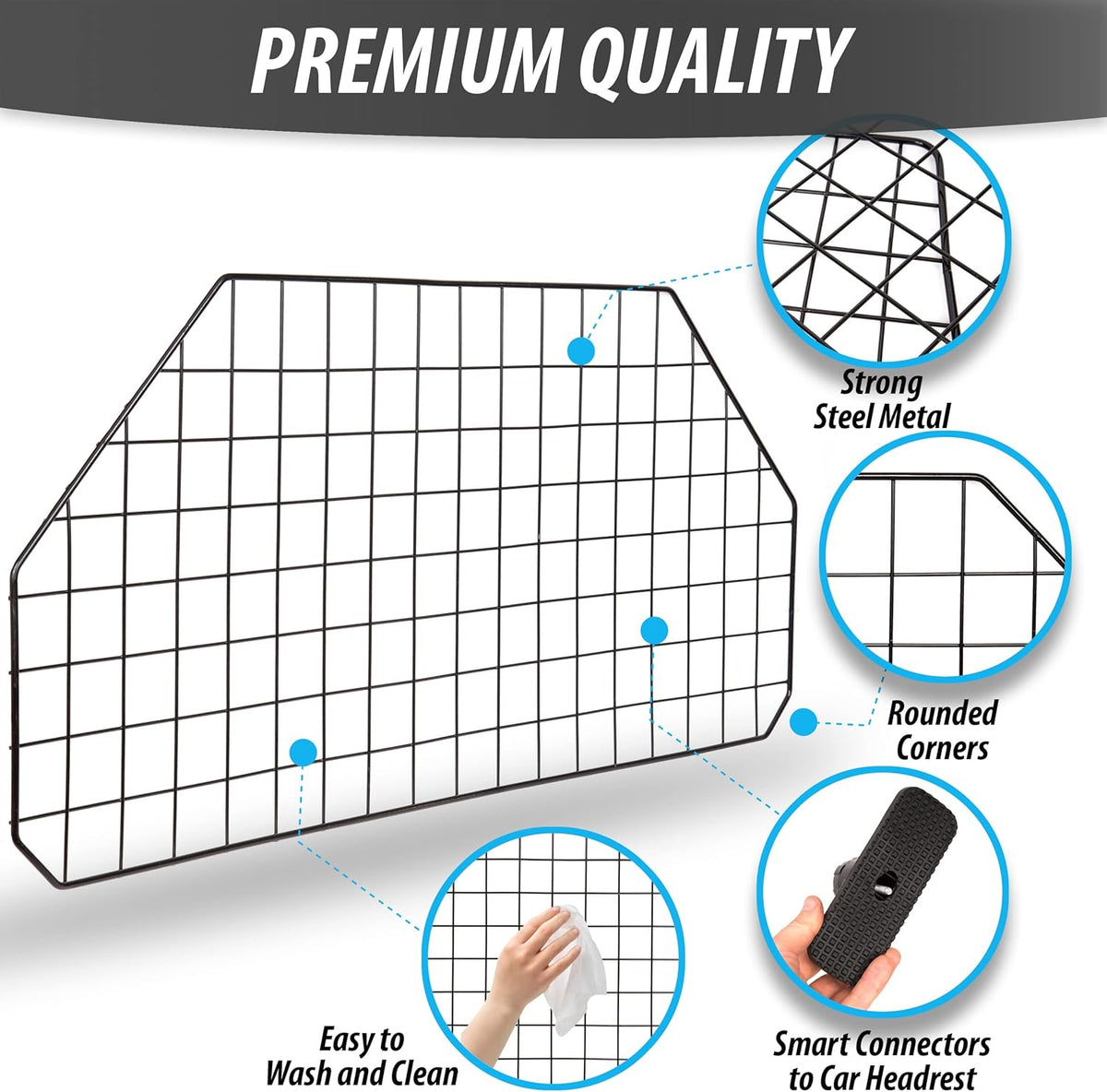 Black Heavy Duty Coated Wire Pet Barrier, Pack of 2 F23029