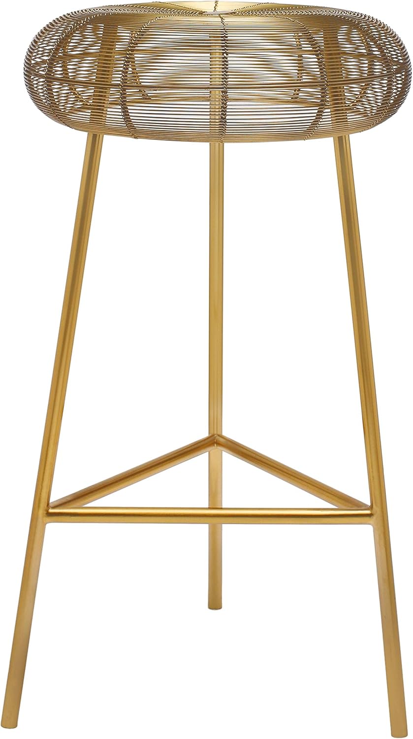 Gold Metal Bar Height Stool A1321