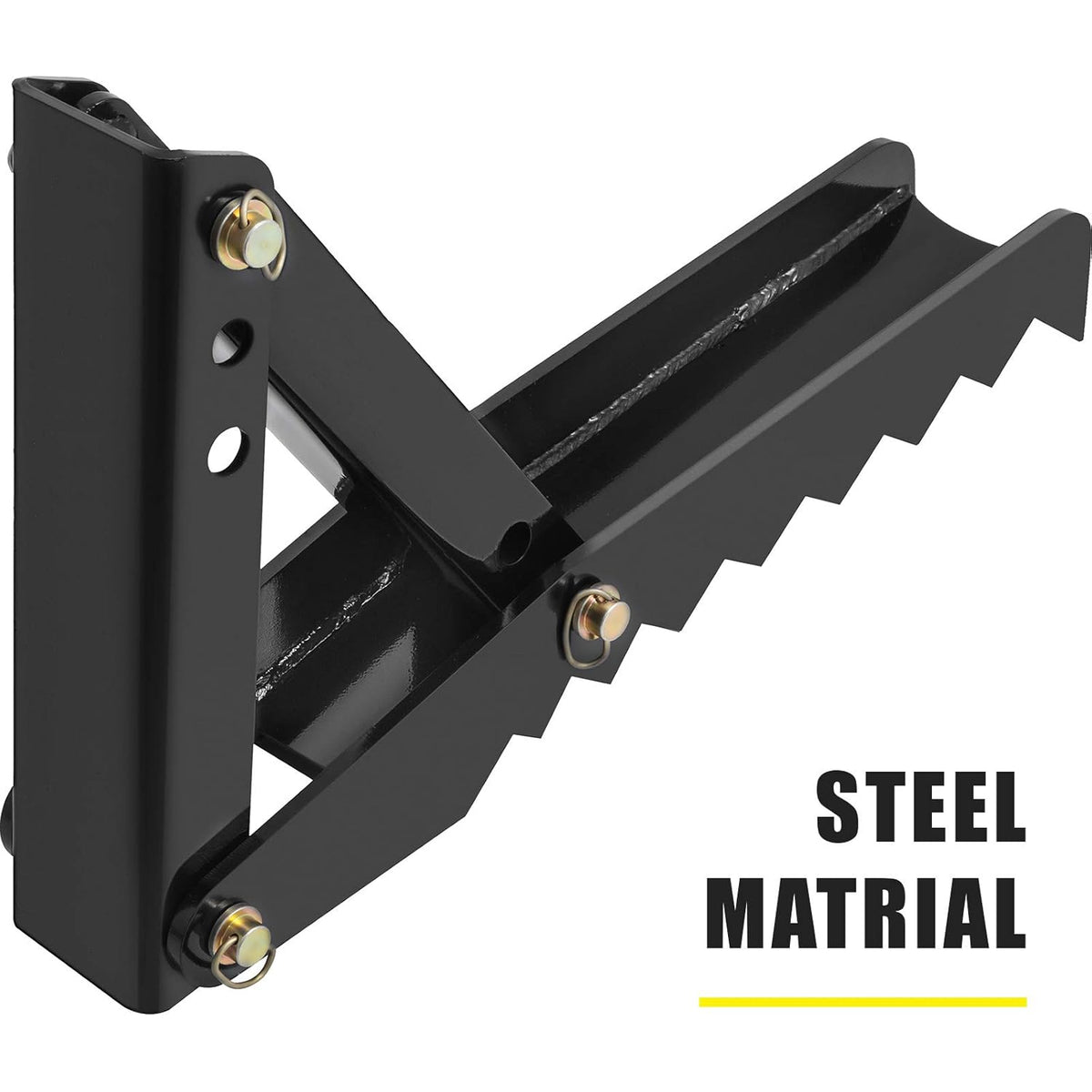 24 Backhoe Thumb, 1/2 Steel Thickness, Black Steel Weld On Thumb Attachments with 12mm Bolt-On Design P59645