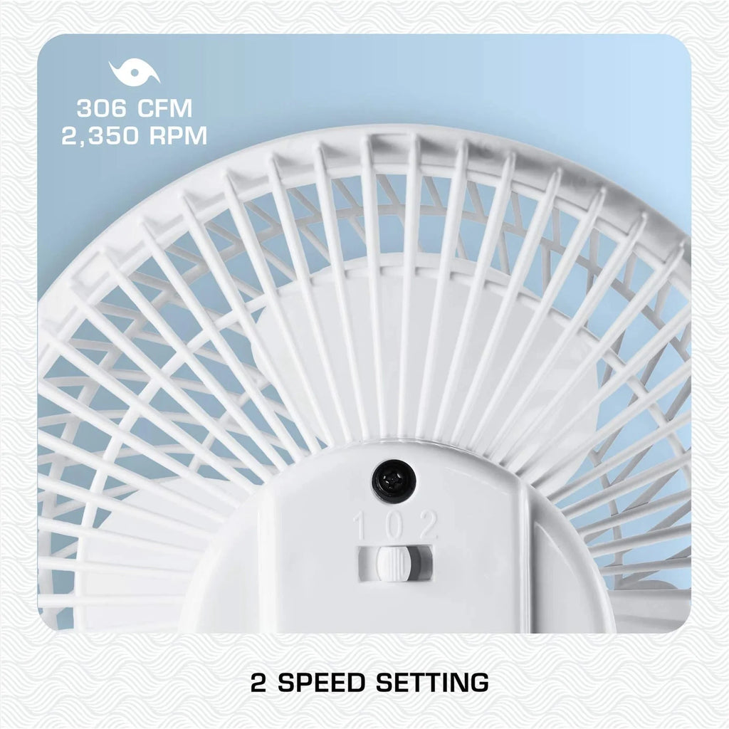 18 Inch Oscillating Wall Mount Fan White E96730