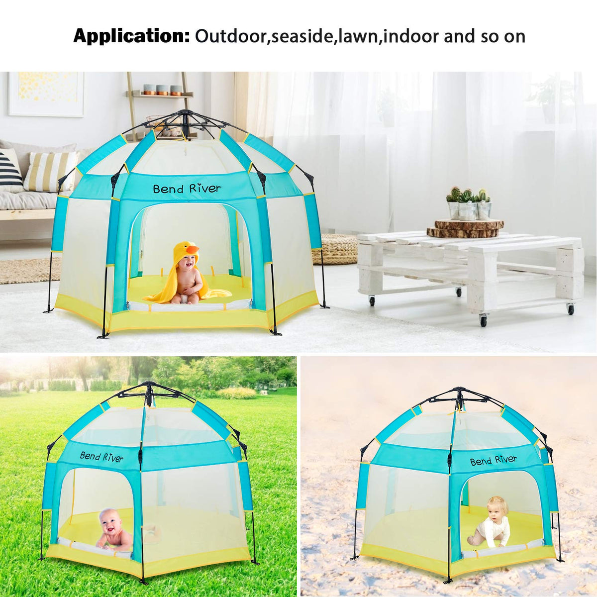 Baby Playpen with Canopy Y677751