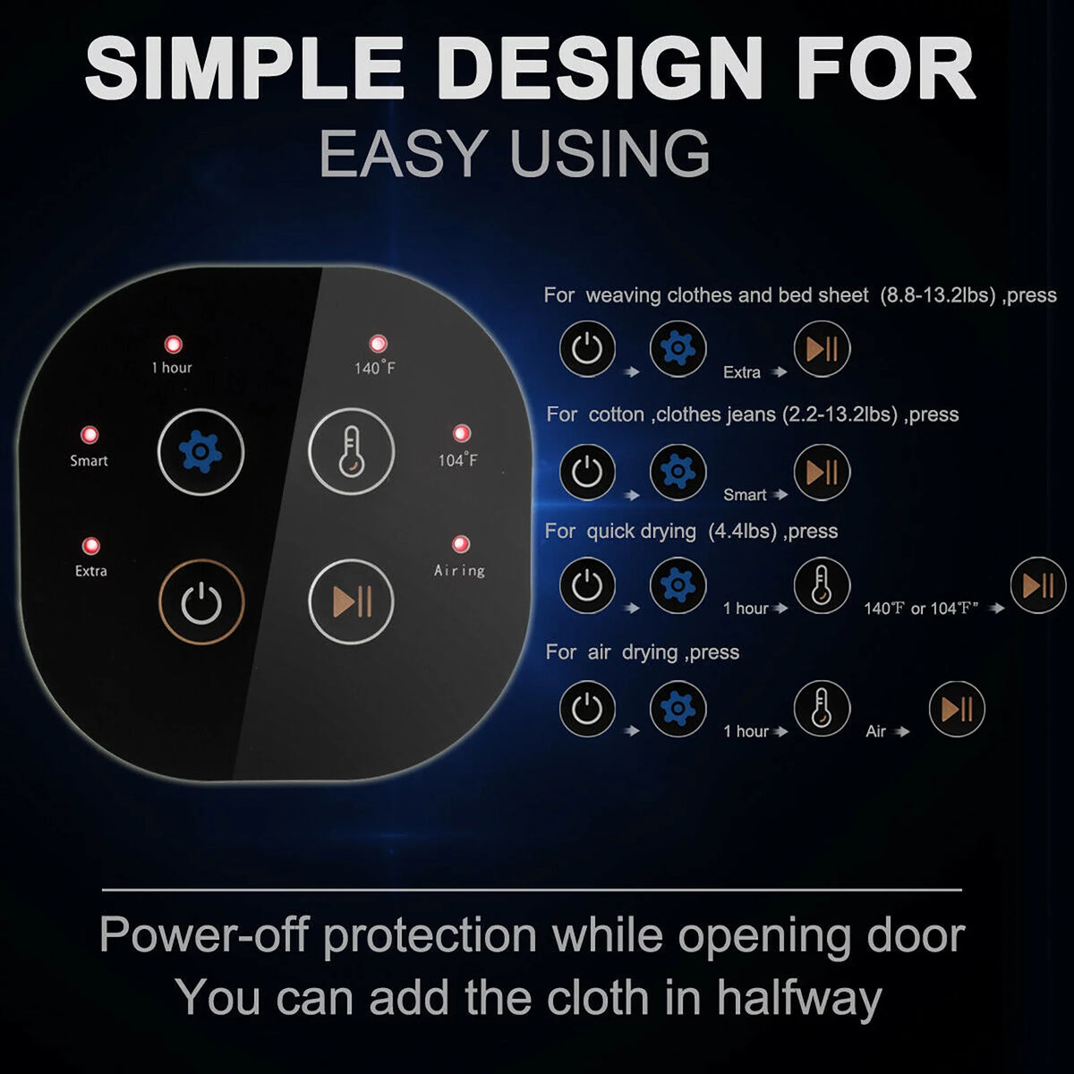 1700W Portable Electric Tumble Clothes Dryer 13.2 lbs G658