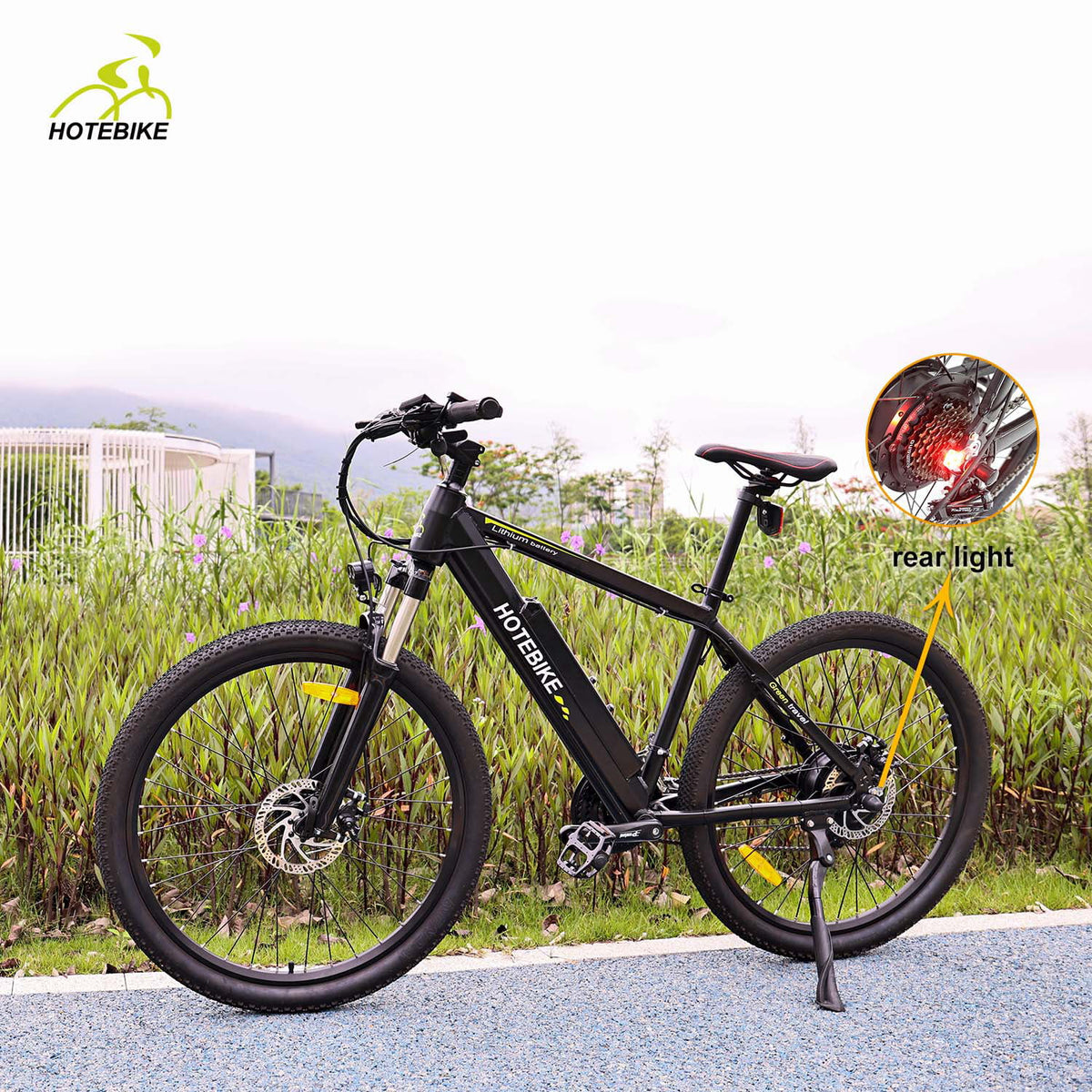 27.5 inch City Electric Bicycle 48V 500W Removable 13AH Battery Black Q4587